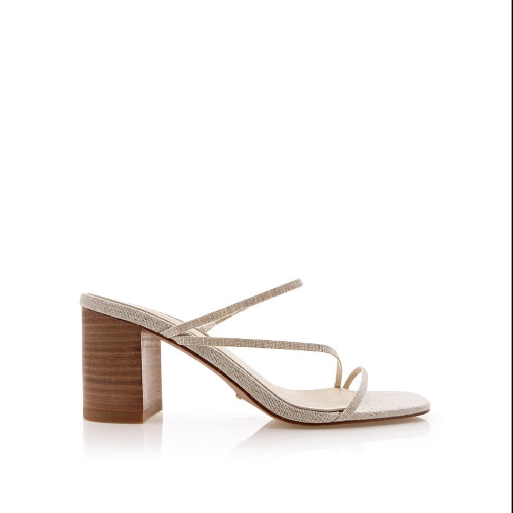 Billini Yazmin Heel - Sand Linen Natural
